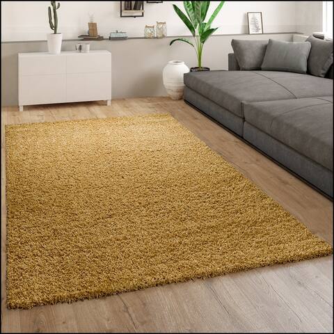Plain Shag Rug For Living Room or Bedroom in pastell colors