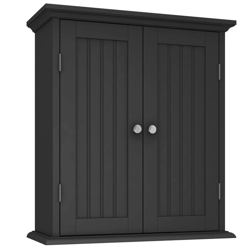 Bathroom Wall Cabinet, Over The Toilet Space Saver Storage Cabinet - 8.8"D x 21.1"W x 24"H