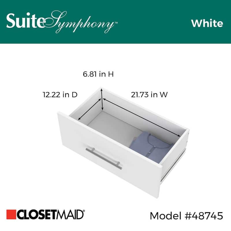 ClosetMaid SuiteSymphony Modern 25" W x 10" H Drawer