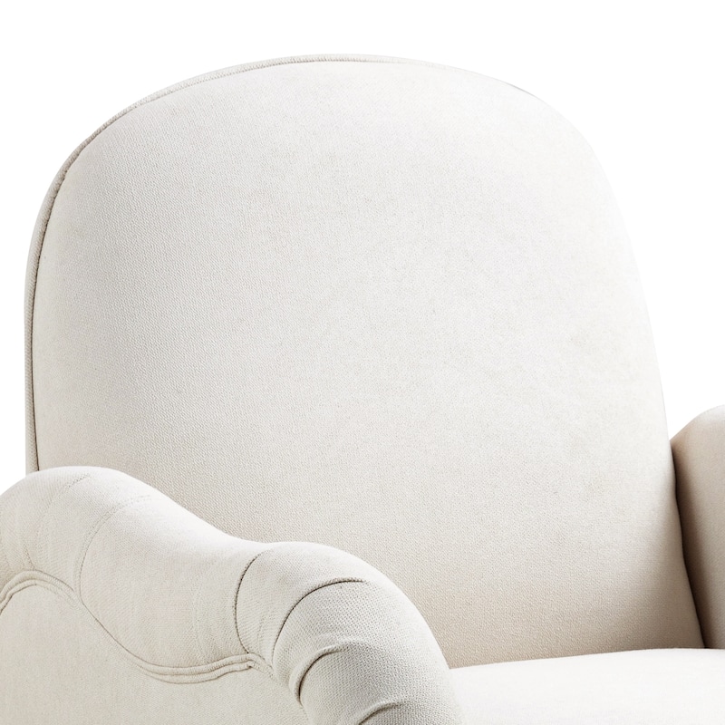 Fabric Armchair, Comfy Upholstered Single Sofa Chair with Metal Gold Legs, Modern Reading Chair for Living Room, Bedroom