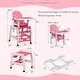 preview thumbnail 7 of 19, 5 in 1 Baby High Chair, Convertible Toddler Table Chair Set, Rocking Chair, Multi-Function Seat w/ Wheels, Adjustable Seat Back