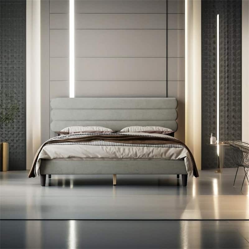 King Bed Frame with Headboard