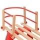 preview thumbnail 5 of 6, vidaXL Backrest for Snow Sledge Removable Backrest for Toboggan Wooden Sledge - 38.8" x 6.3" x 0.1" Red