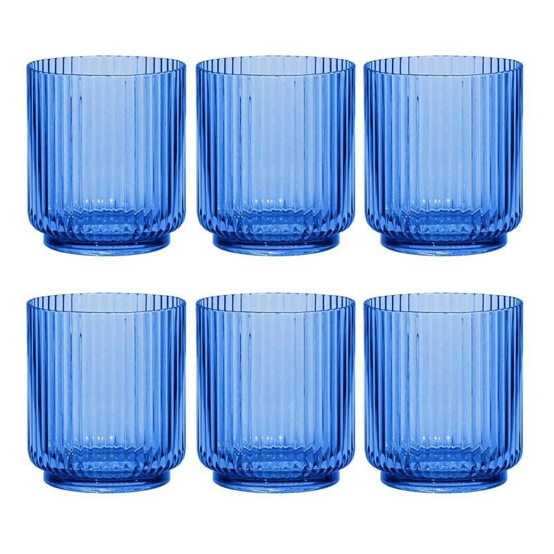Mesa DOF, Cobalt Blue, 15 oz, Set of 6 - Blue