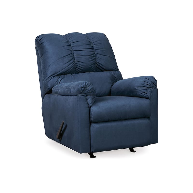 Darcy Contemporary Blue Rocker Recliner