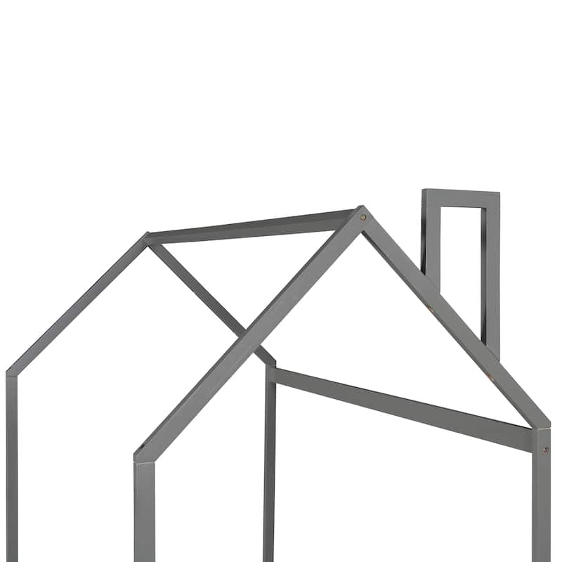 Twin Size House Bed Wood Bed