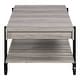 preview thumbnail 32 of 31, Hyssop Farmhouse 47-inch Steel 1-Shelf Coffee Table by Furniture of America