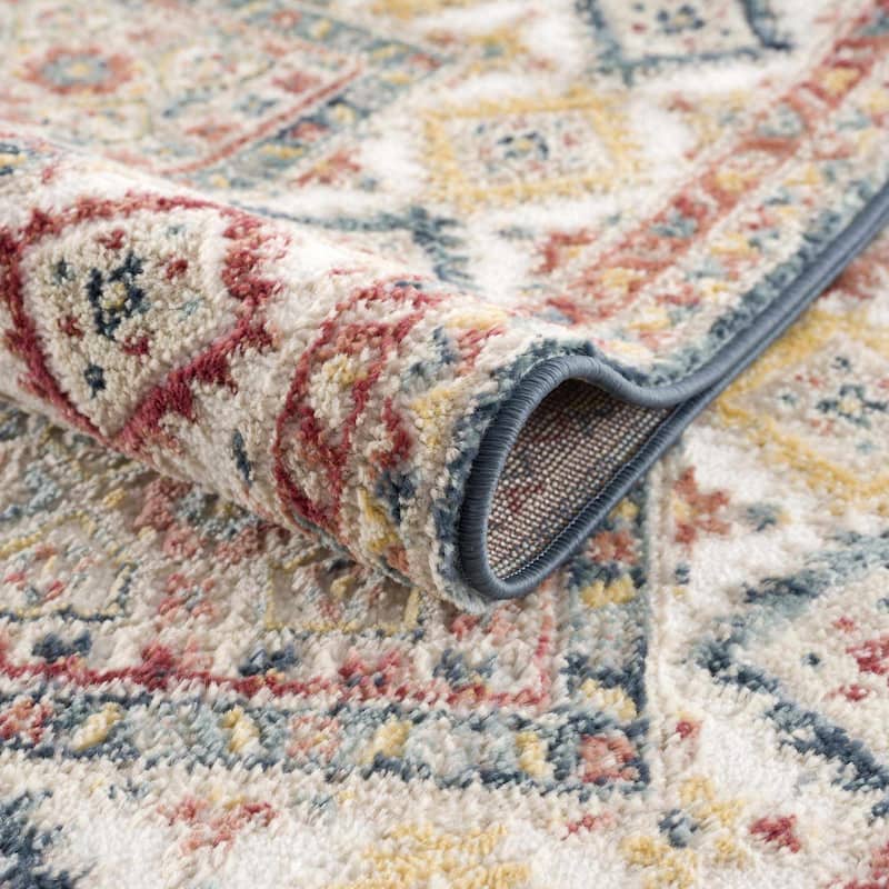 Brend Traditional Oriental Medallion Area Rug
