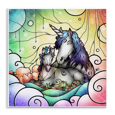 Stupell Deco Style Unicorns Wall Plaque Art Design By Mandie Manzano