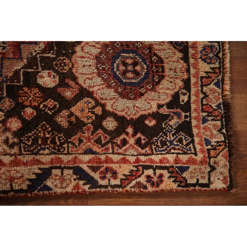 Tribal Shiraz Persian Vintage Area Rug Handmade Wool Carpet - 3'9"x 5'6"