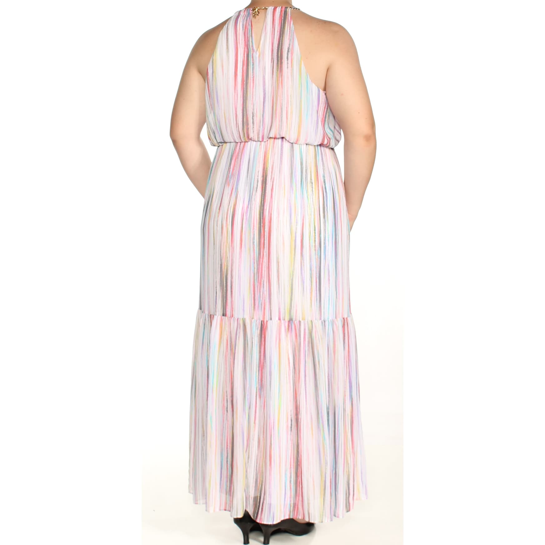 Thalia Sodi Striped Blouson Maxi Dress
