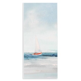 Stupell Sailboat in Distance Wall Plaque Art Design By Sally Swatland ...