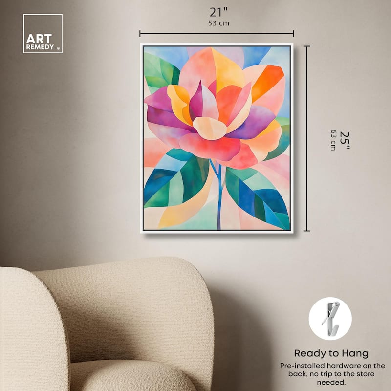Ail Geofloral I Canvas by Art Remedy