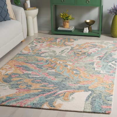 SAFAVIEH Hand-Tufted Jardin Stelvia Country Wool Rug