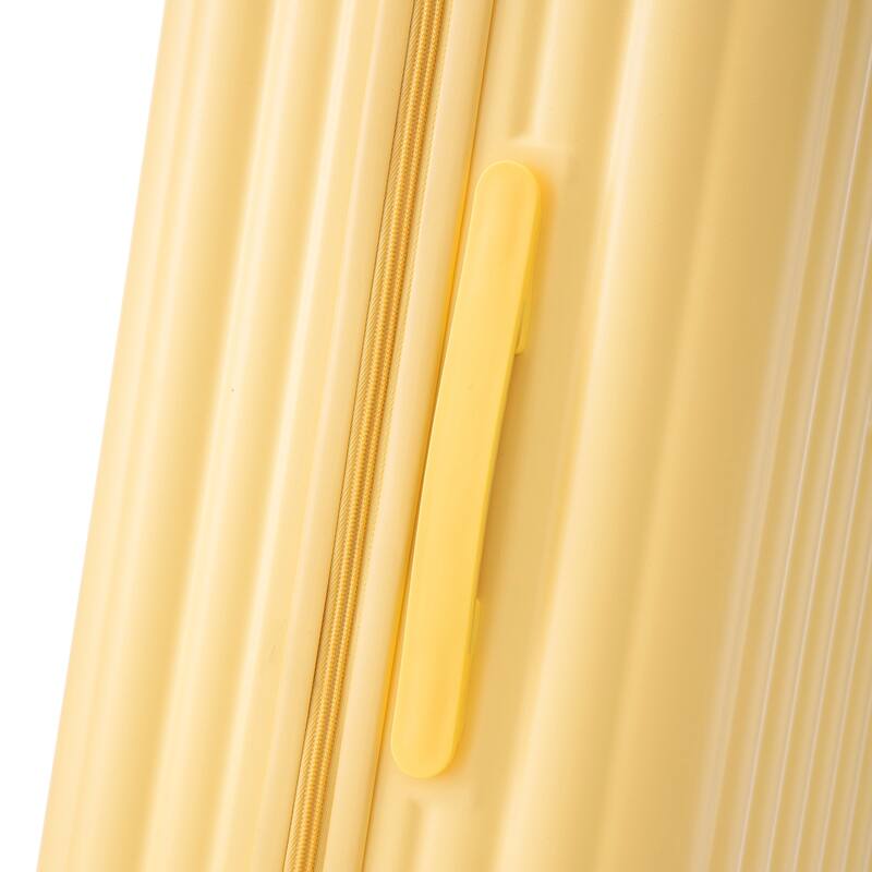 Three pcs/set in ABS Spinner Wheel Luggage with Cup Holder & USB Port & Phone Holder