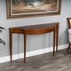preview thumbnail 18 of 29, Chester 54 in. W Demilune Wood Traditional Console Table