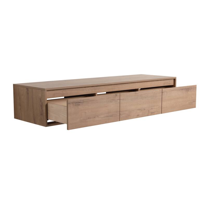 Beingnext 30"/60" Wall Mounted Bathroom Vanity with Sink, Floating Bathroom Vanity with Soft Close Drawer