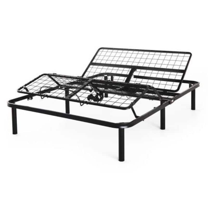 Black Twin XL Steel Adjustable Bed Frame Base with Remote Control Perfect Addition to Any Bedroom