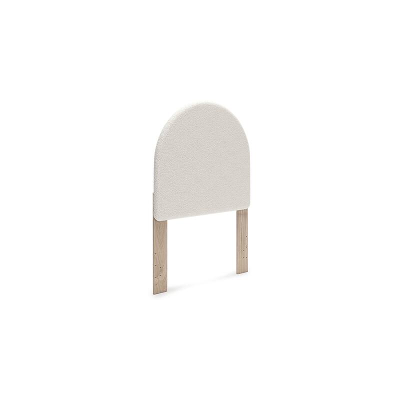 Signature Design by Ashley Shapella Beige/Brown Twin Upholstered Panel Headboard