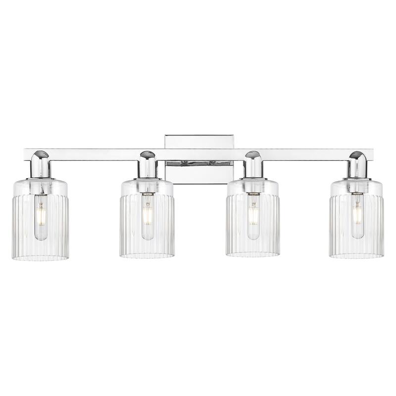 Innovations Lighting Endless Possibilities Arcadia - Hadley - 4 Light 32" Bath Vanity Light - Clear/Polished Chrome