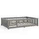 preview thumbnail 41 of 159, Wood Floor Bed with Safety Guardrails and Door