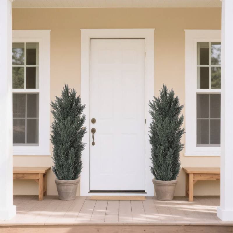 2-Pack 5FT Artificial Cypress Trees