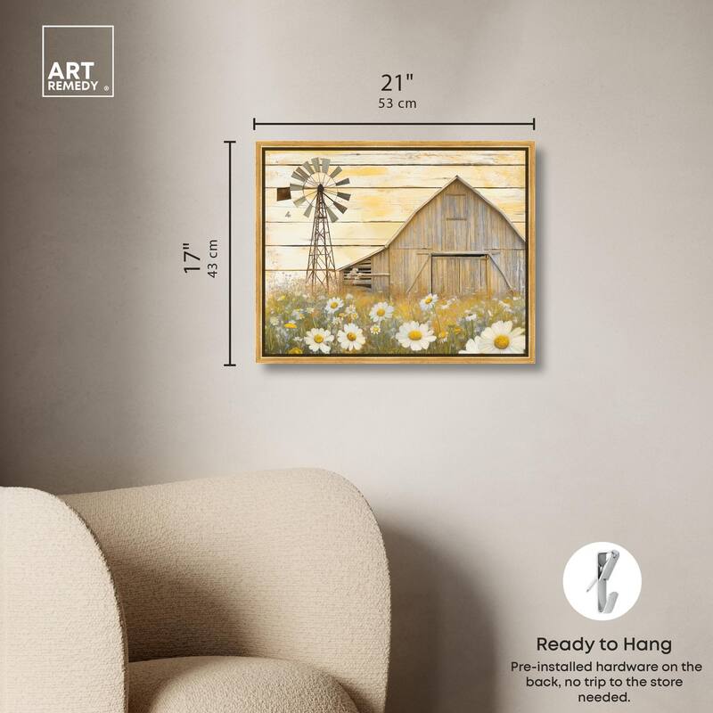 Old Windmill Canvas by Art Remedy