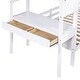 preview thumbnail 14 of 13, Twin over Twin Bunk Bed with Storage Staircase, Slide and Drawers, Desk with Drawers and Shelves