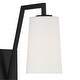 preview thumbnail 7 of 5, Avon 1 Light Matte Black Wall Mount - 4.88'' W x 12.25'' H x 10.25'' D
