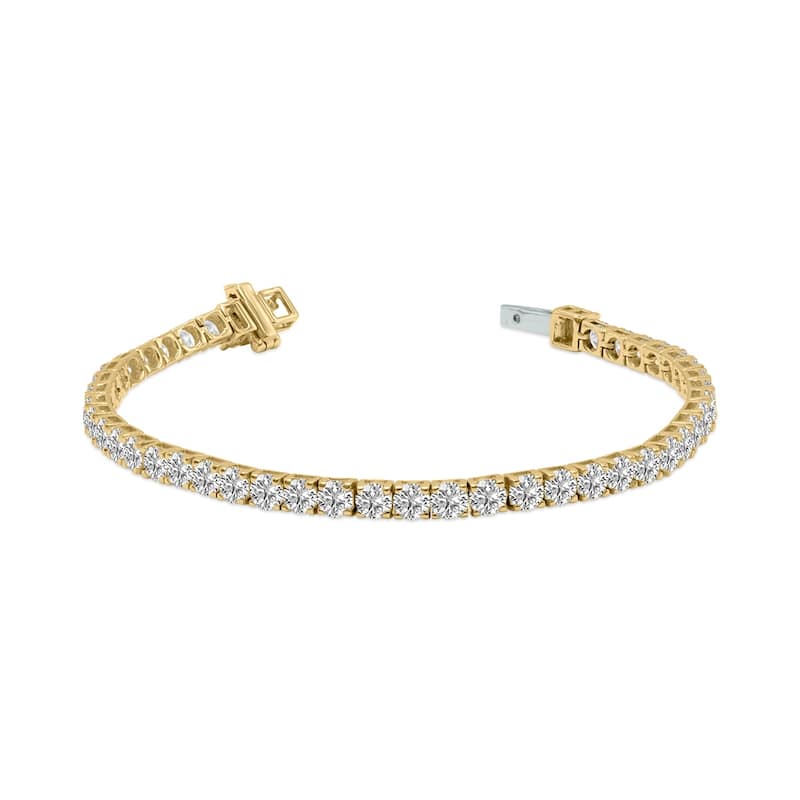 Marquee 9 Carat TW Lab Grown Diamond Tennis Bracelet in 14K Yellow Gold