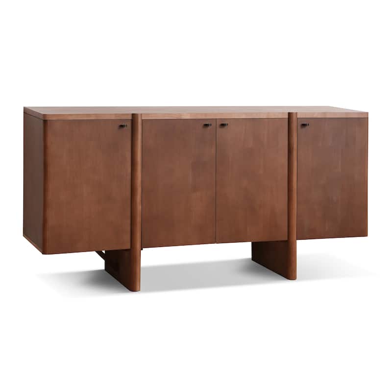 Christopher Knight Home - Ethan Modern 60" Wide Storage Sideboard with Adjustable Shelves and Sleek Design