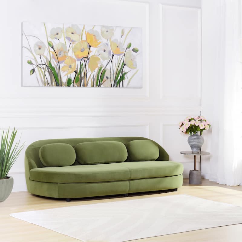 StyleCraft Sorrento 3-Seater Sofa - Olive Green