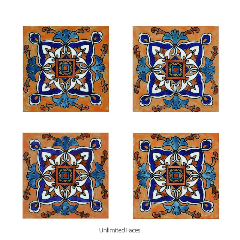 Merola Tile Provincial Deco Patais 6" x 6" Porcelain Wall Tile - (1 Tile)