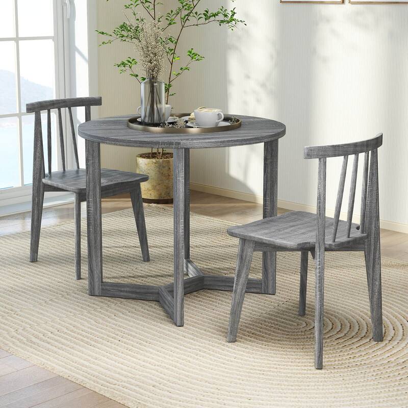 Costway 36 Inch Wood Dining Table for 2-4 People with Wing-shaped - See Details