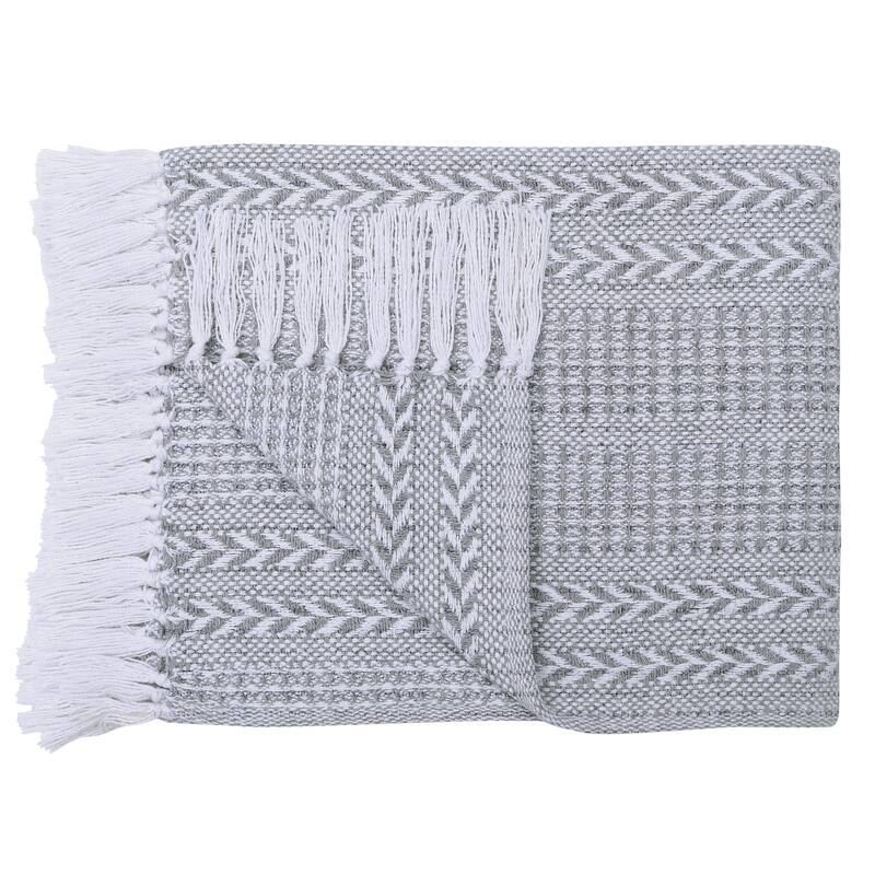 Natural Cotton Hand Woven Soft Cozy Warm Lightweight Batik Throw Blankets for Couch | Sofa | Bed | 50’’x60’’ Inches (Set of 2)