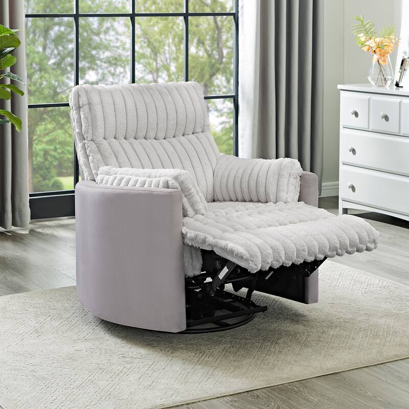 Wide Wale Corduroy Upholstery Manual Recliner