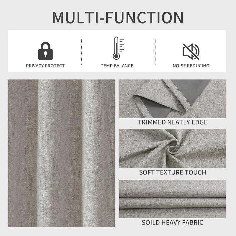 Blackout Curtains 120 Inches Long 2 Panels Burg, Room Darkening Curtains