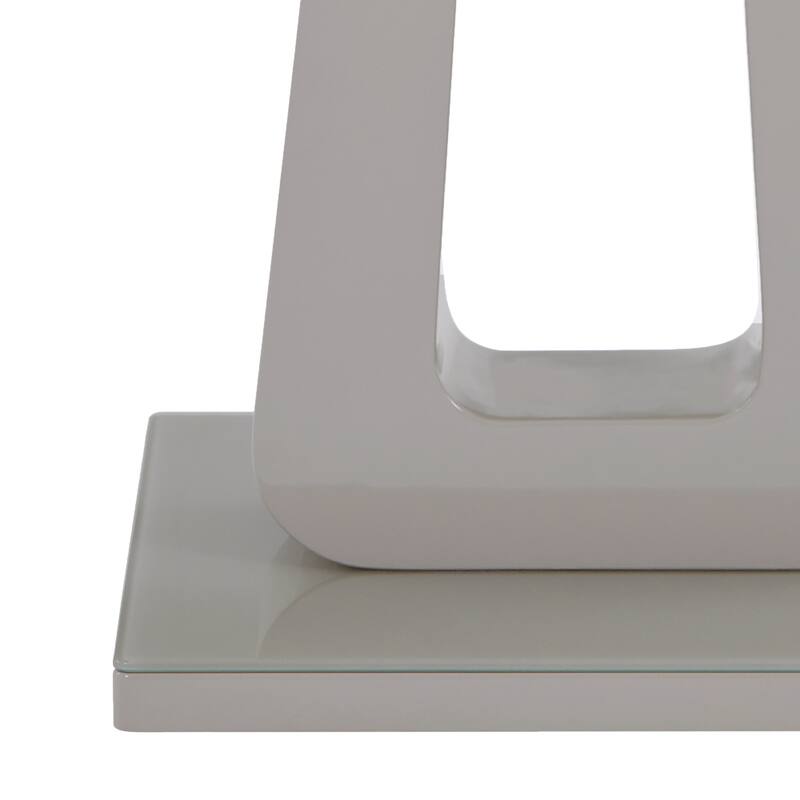 Contemporary MDF & Glass Accent Table