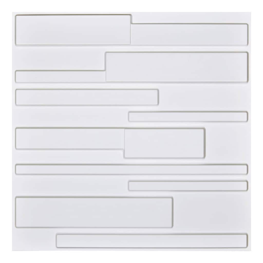 Art3d 3D Wall Panels PVC Crossed lines Design (32 Sq.Ft)