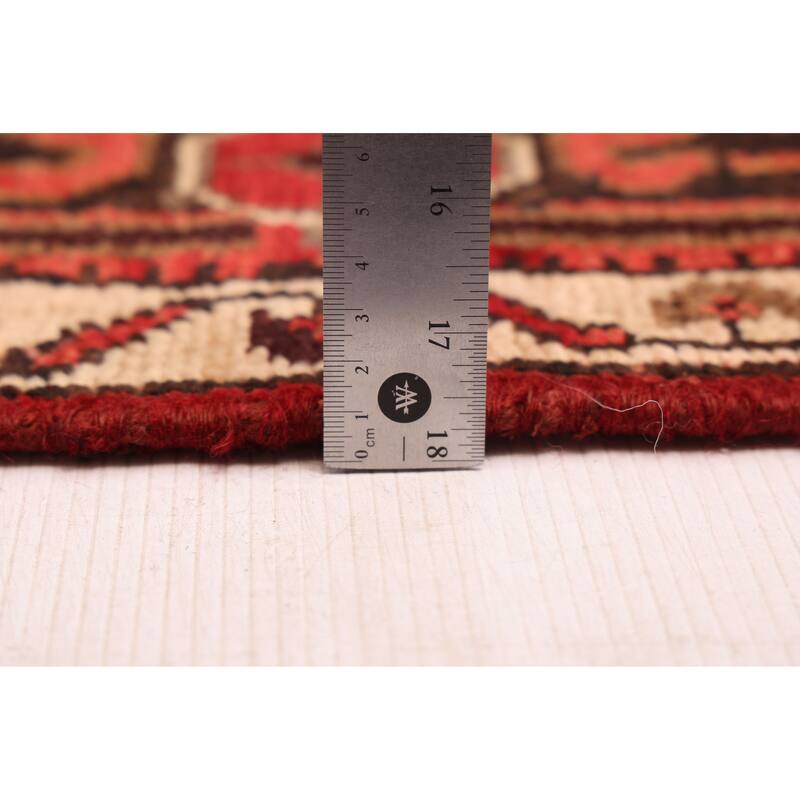 ECARPETGALLERY Hand-knotted Anadol Vintage Black, Red Wool Rug - 5'0 x 10'10