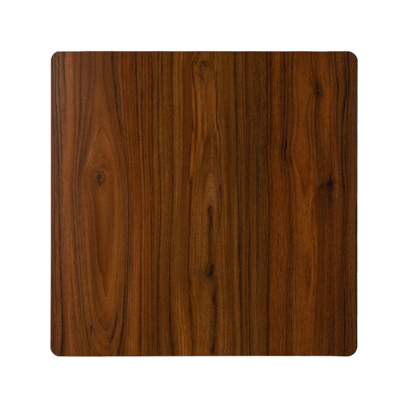 Carbon Loft Greenwood Industrial Metal Pub/Bar Table With Elm Top