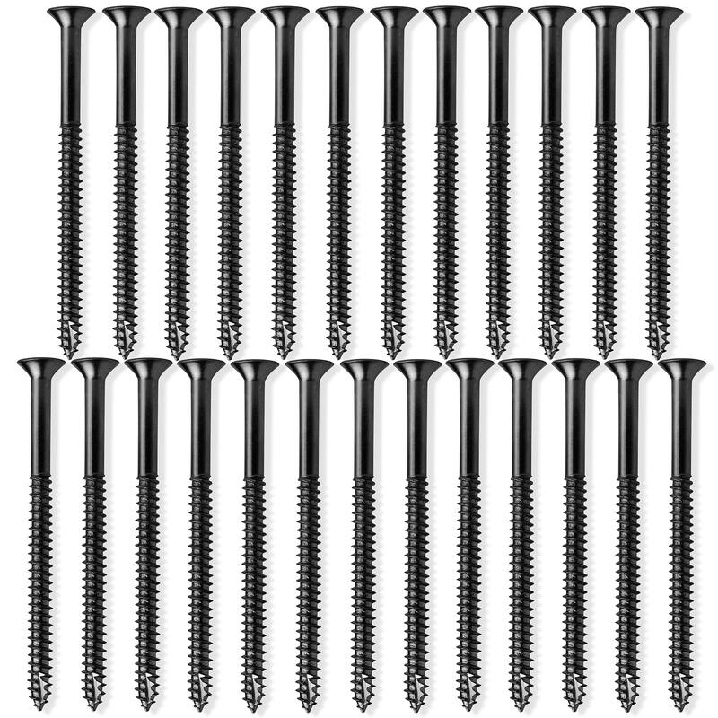 Wood Screws 9 x 3in for Door Hinges 25 pack