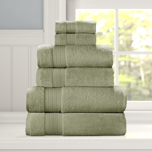 J. Queen New York Serra 2 Piece Turkish Towel Set - Bath - Eucalyptus