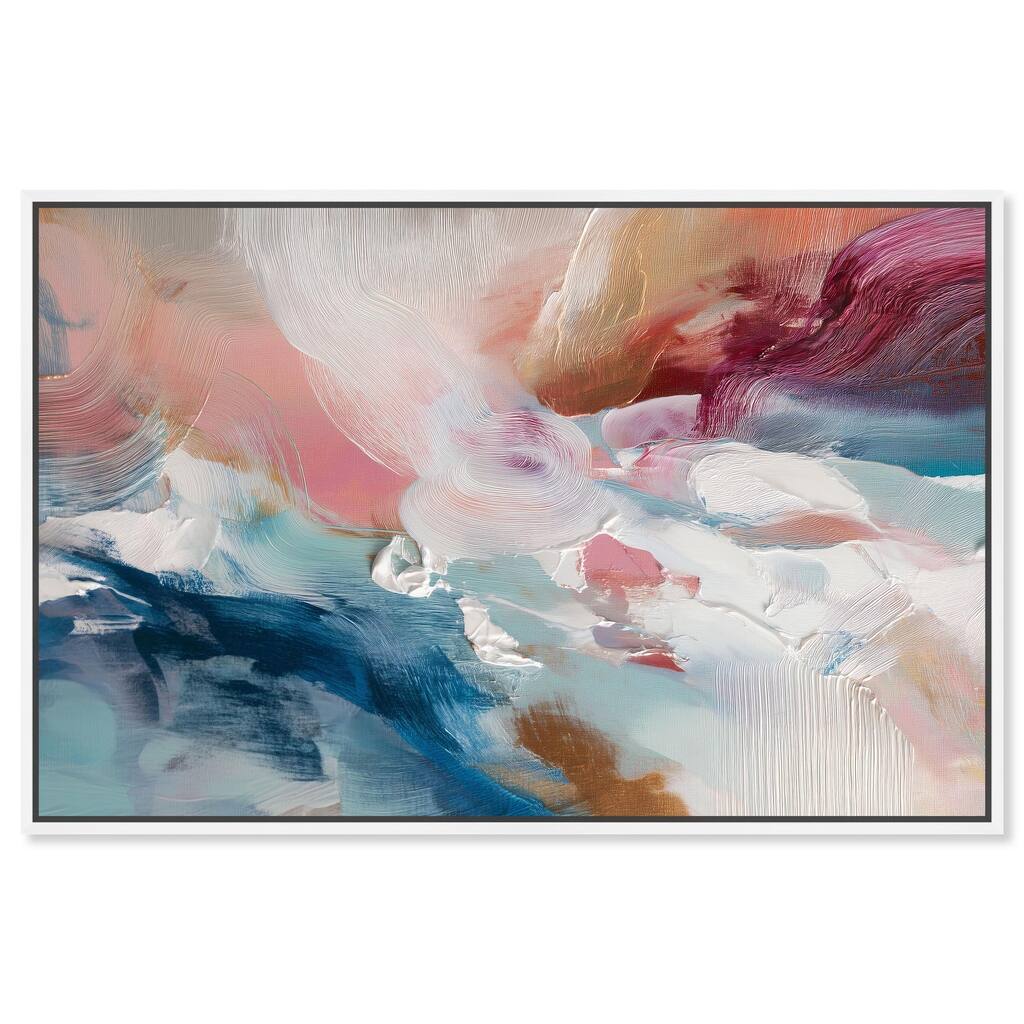 Rosy and Ocean Hues I Canvas by Art Remedy