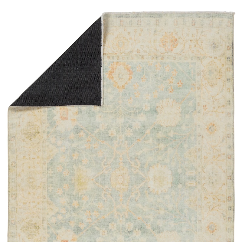 Ansley Floral Blue/ Green Area Rug