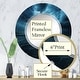 preview thumbnail 14 of 13, Designart "Ethereal Lightning V" Nautical & Beach Modern Wall Mirror
