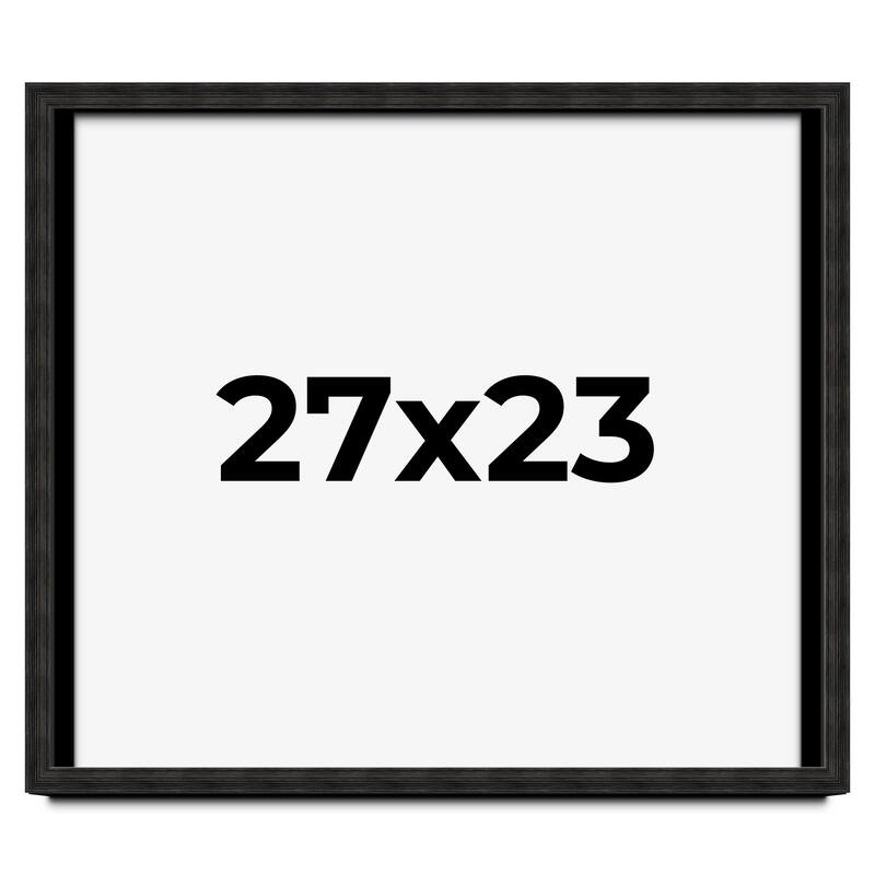 27x23 Shadow Box Black Rustic Barnwood Display Frame | 1.125 Inch