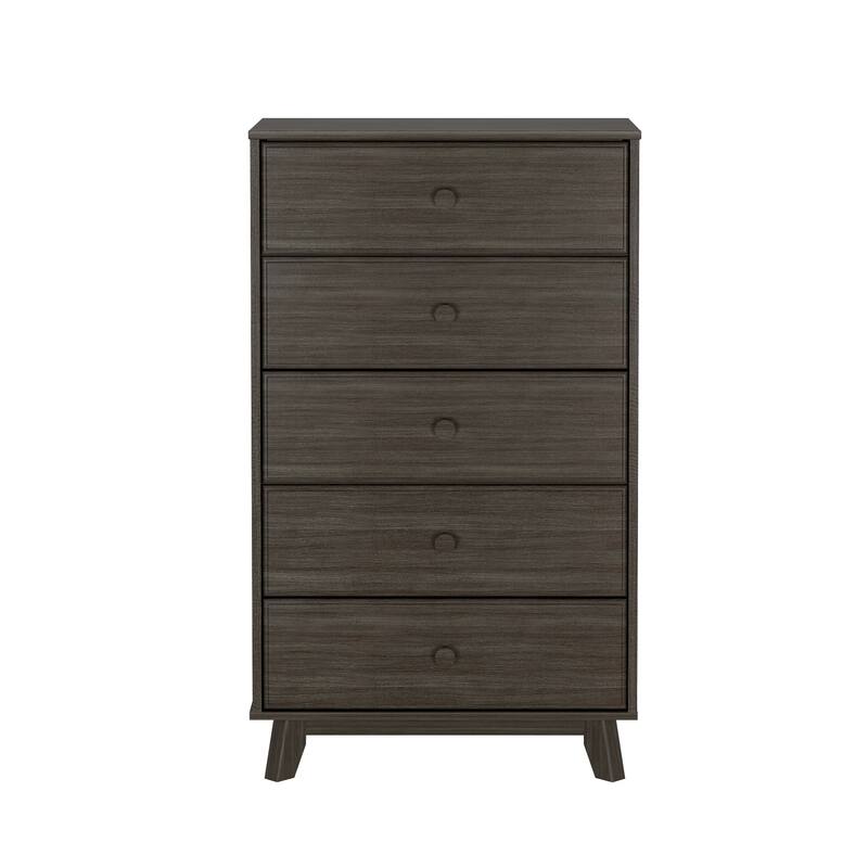 Max and Lily Classic Solid Wood 5-Drawer Dresser