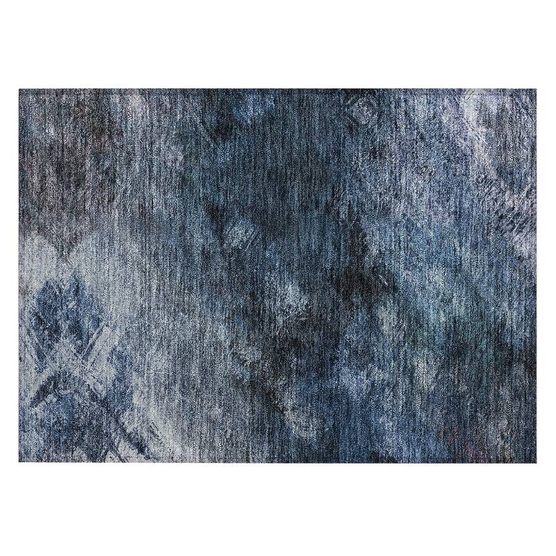 Machine Washable Indoor/ Outdoor Chantille Abstract Watercolor Rug