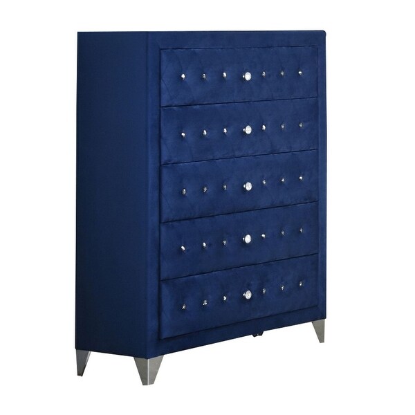 Blue deals velvet dresser